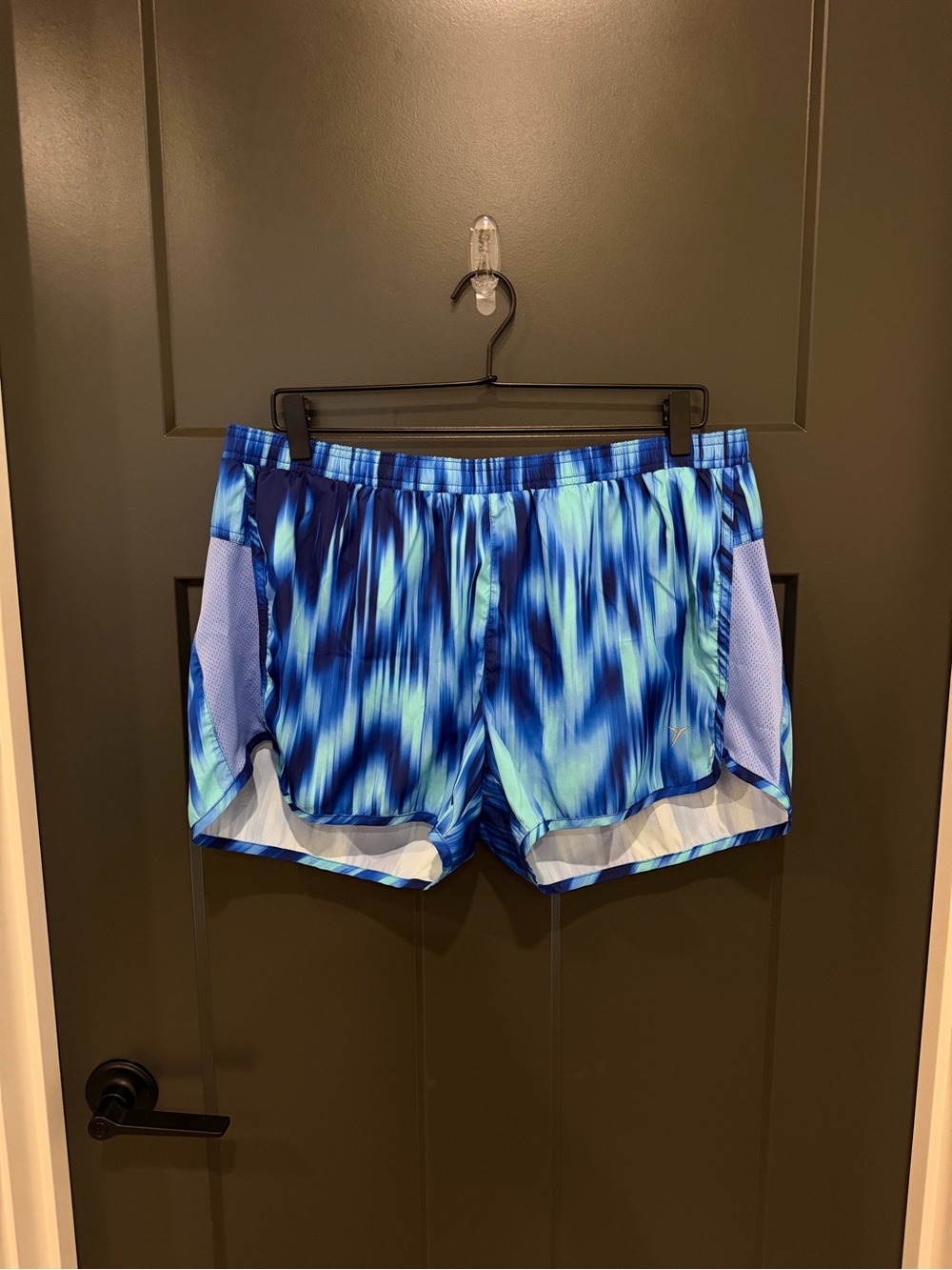 Old Navy Active Blue Abstract Running Shorts | XL